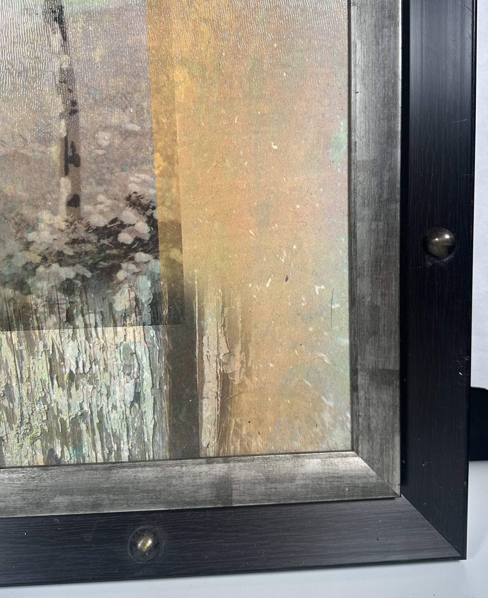 Laurie Fields Fall with Leaf in Cool Frame - Unsigned - 4