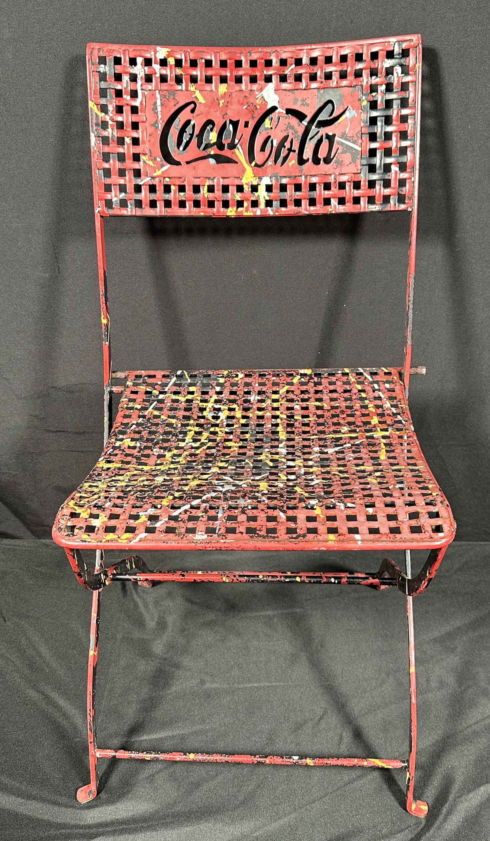 Vintage Coca-Cola Painted Folding Chair (1 of 15)