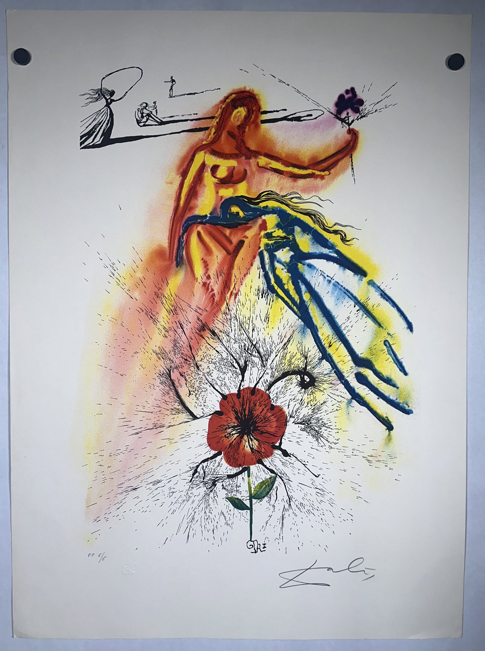 Salvador Dali Signed Alice in Wonderland Lithograph Alices Evidence: Salvador Dali Signed Alice in Wonderland Lithograph Alices Evidence This artwork is Alices Evidence, an original color heliogravure/etching created by Salvador Dal? for his 1969 Alices Adventures in W
