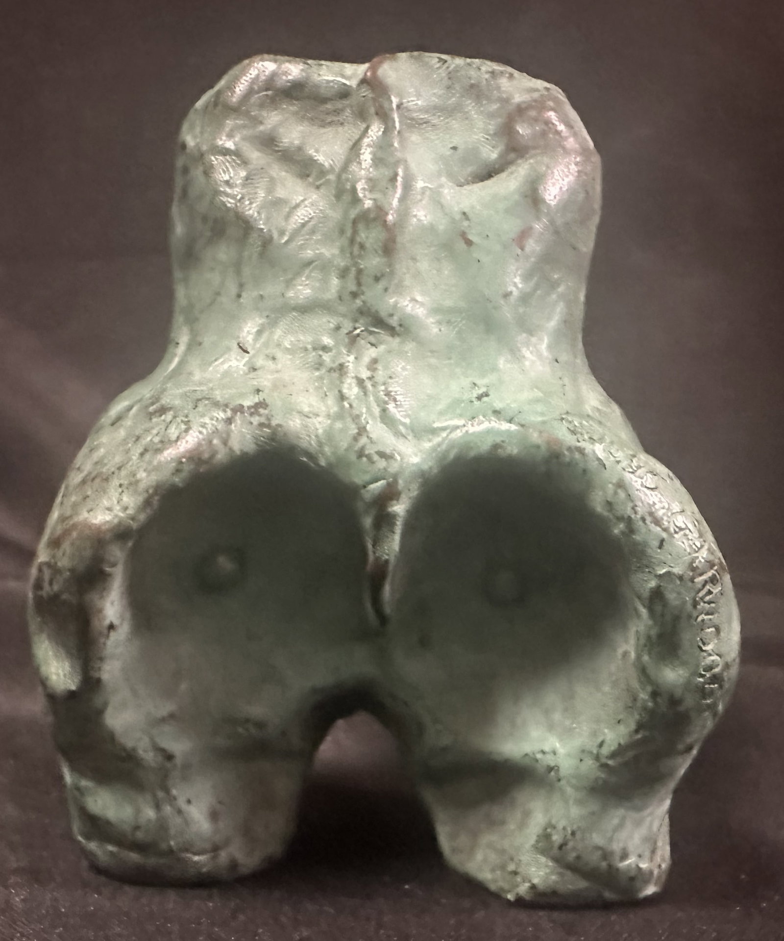 Morgan Garwood Green Patina 1995 Bronze Abstract Figural: Morgan Garwood Green Patina 1995 Bronze Abstract Figural The image displays an original abstract bronze figurative sculpture by the late New York artist Morgan Garwood (1956?2010), created and signed 