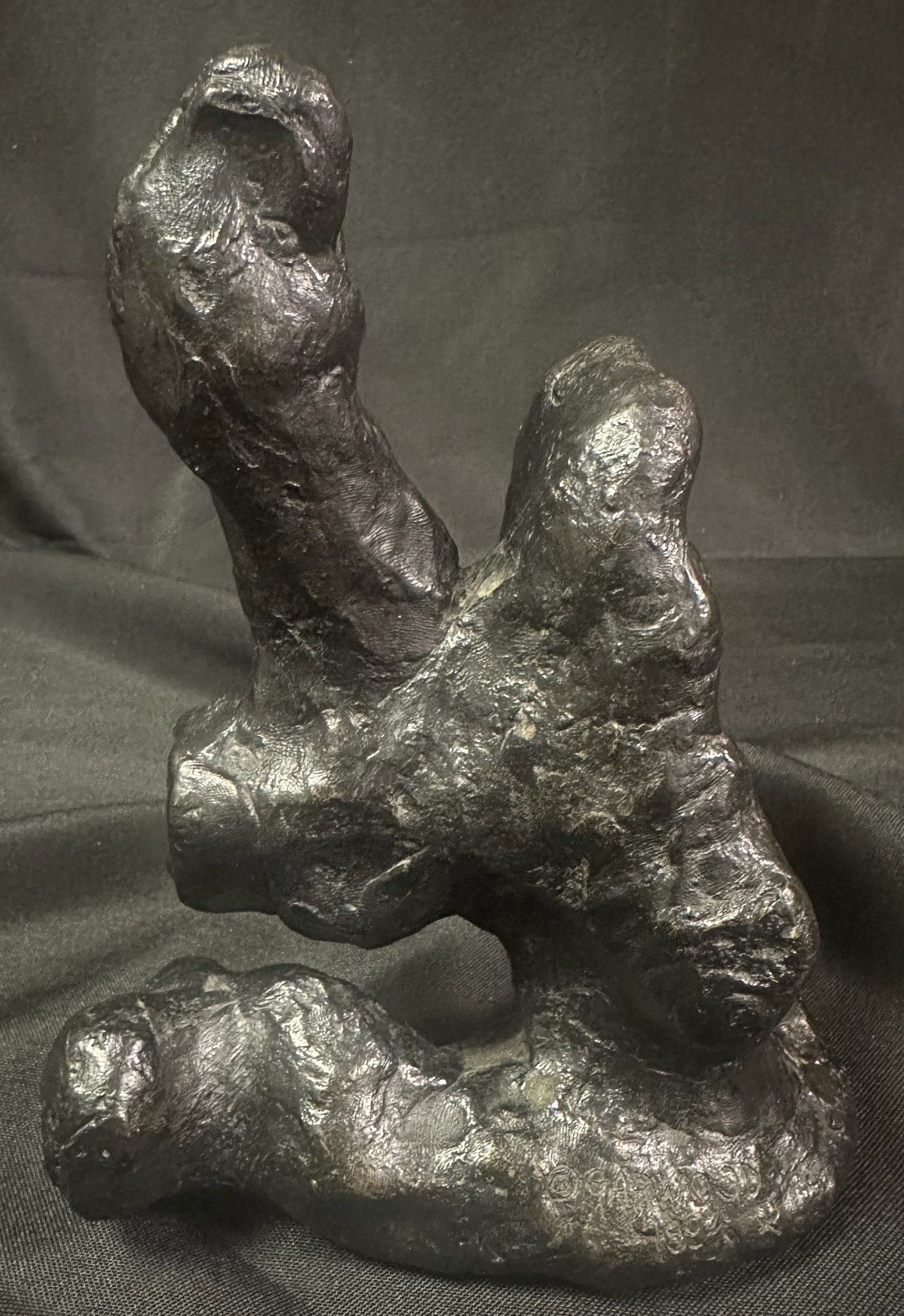 Morgan Garwood Dark Patina 1994 Abstract Bronze: Morgan Garwood Dark Patina 1994 Abstract Bronze The image displays an original abstract bronze figurative sculpture by the late New York artist Morgan Garwood (1956?2010), created and signed in 1995. 
