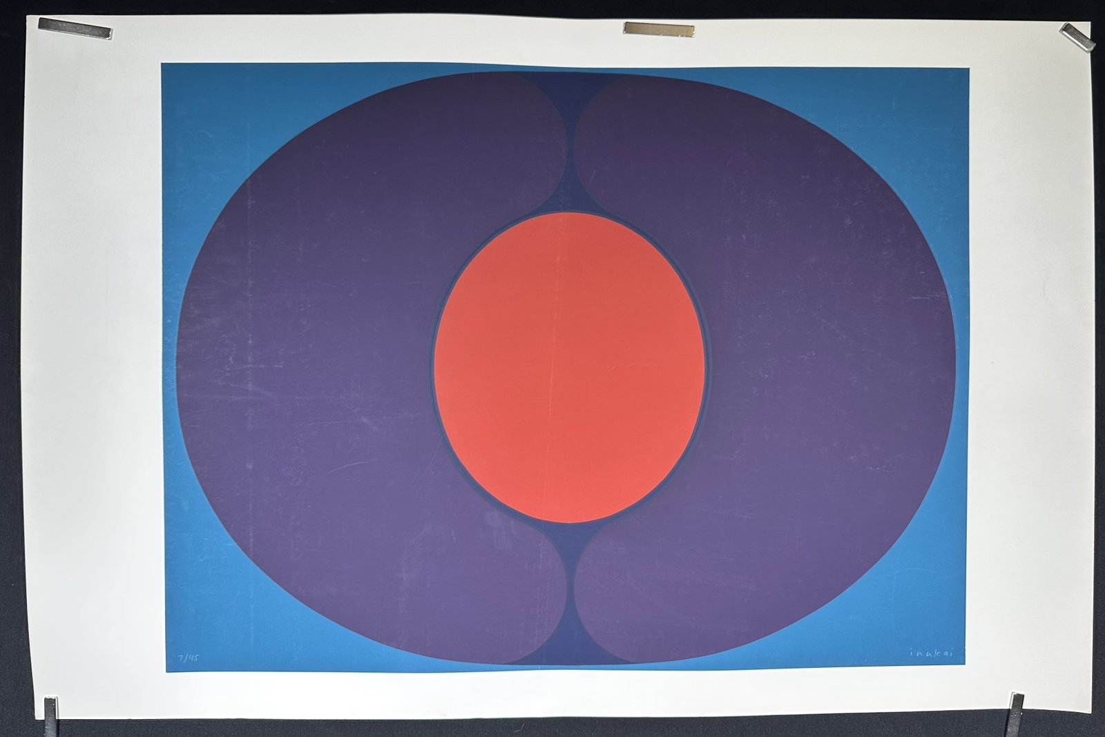 Kyohei Inukai Purple Red and Blue Graphic Lithograph 7 of 45 (1 of 3)