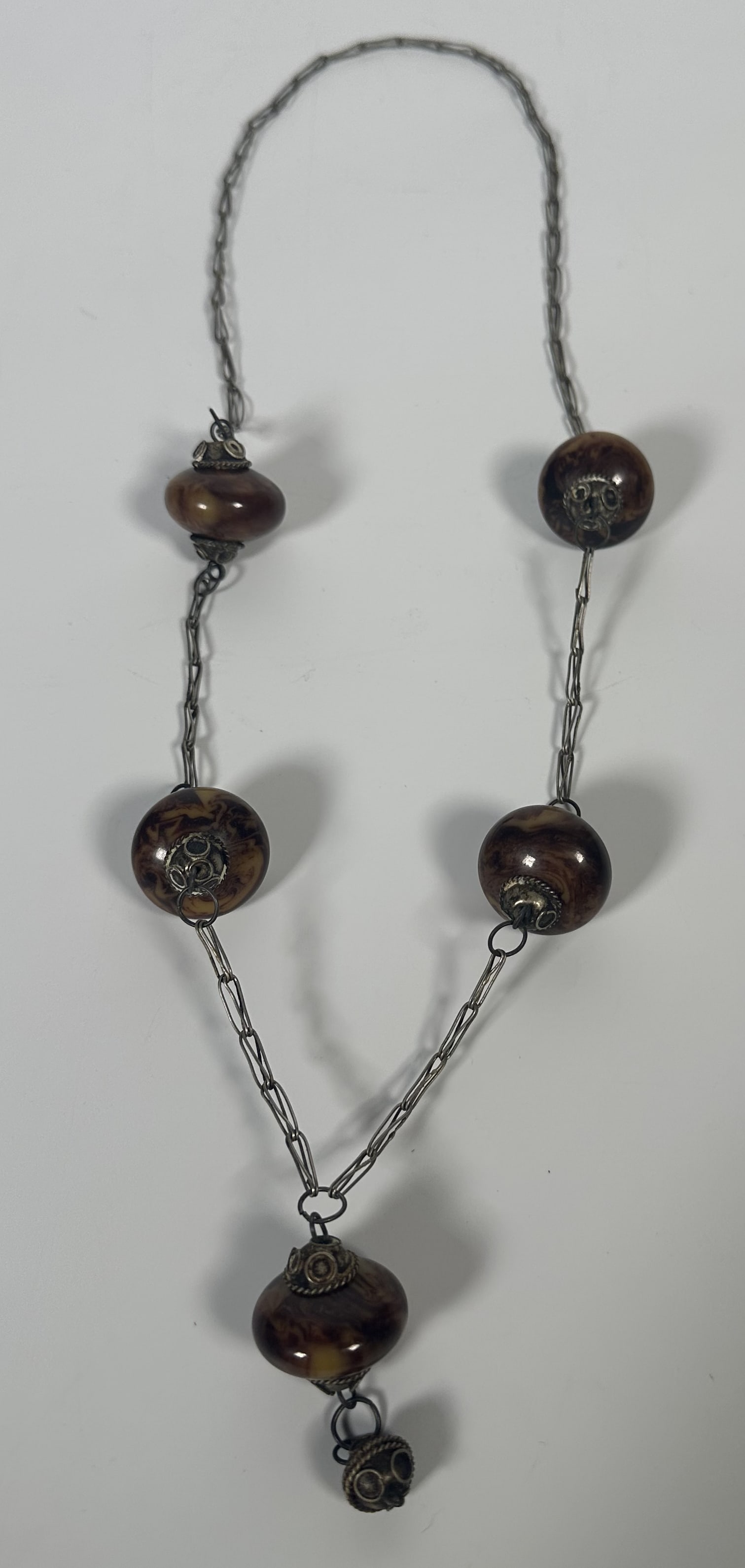 Vintage Necklace Nepalese Style Bakelite Beads (1 of 7)