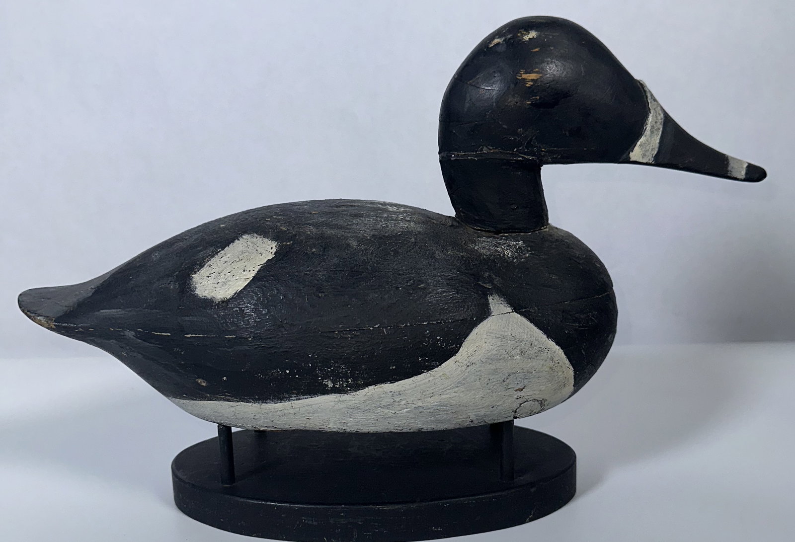 Vintage Hand Painted Duck Decoy on Stand (1 of 6)