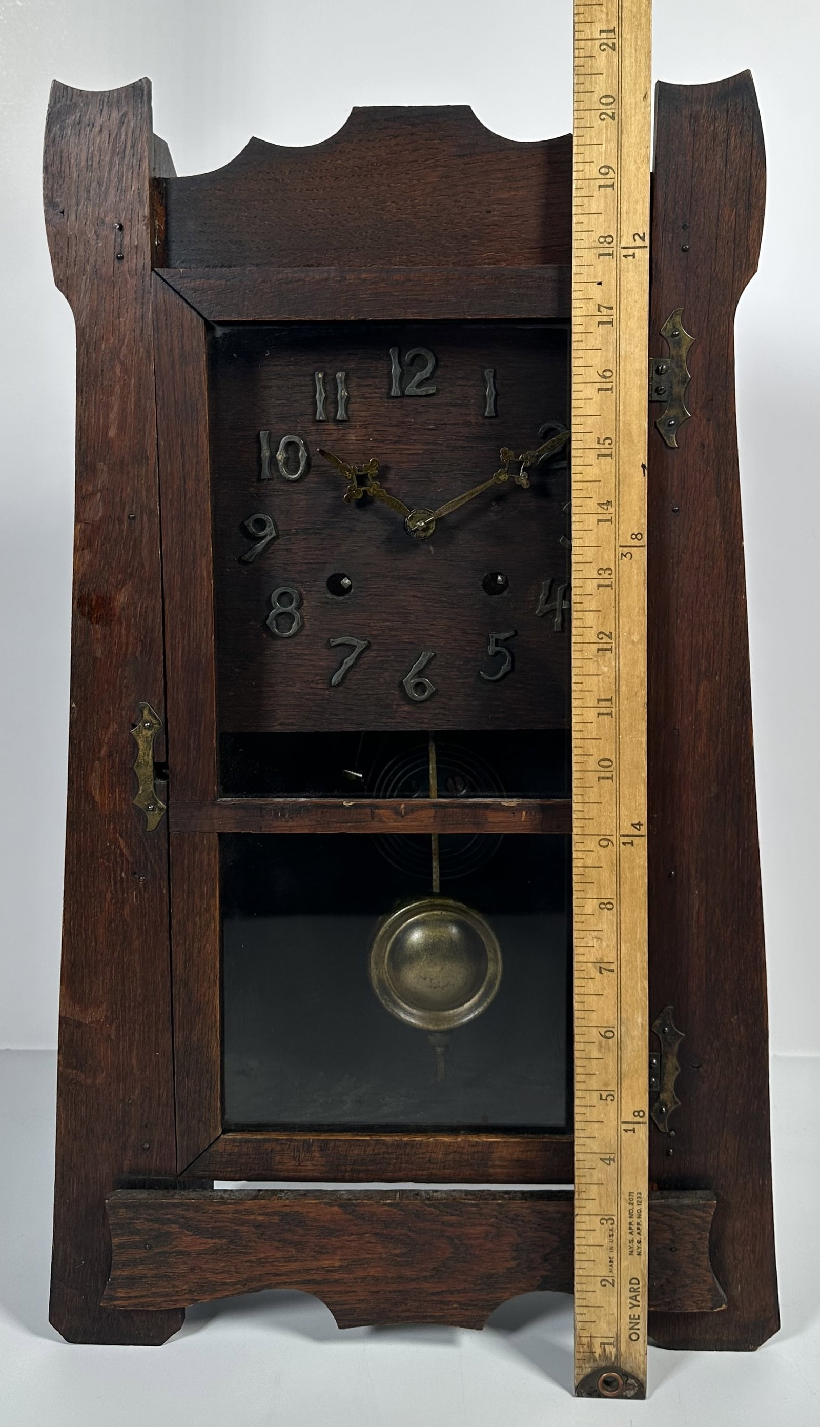 Wood Arts and Crafts Mantle Clock (1 of 8)