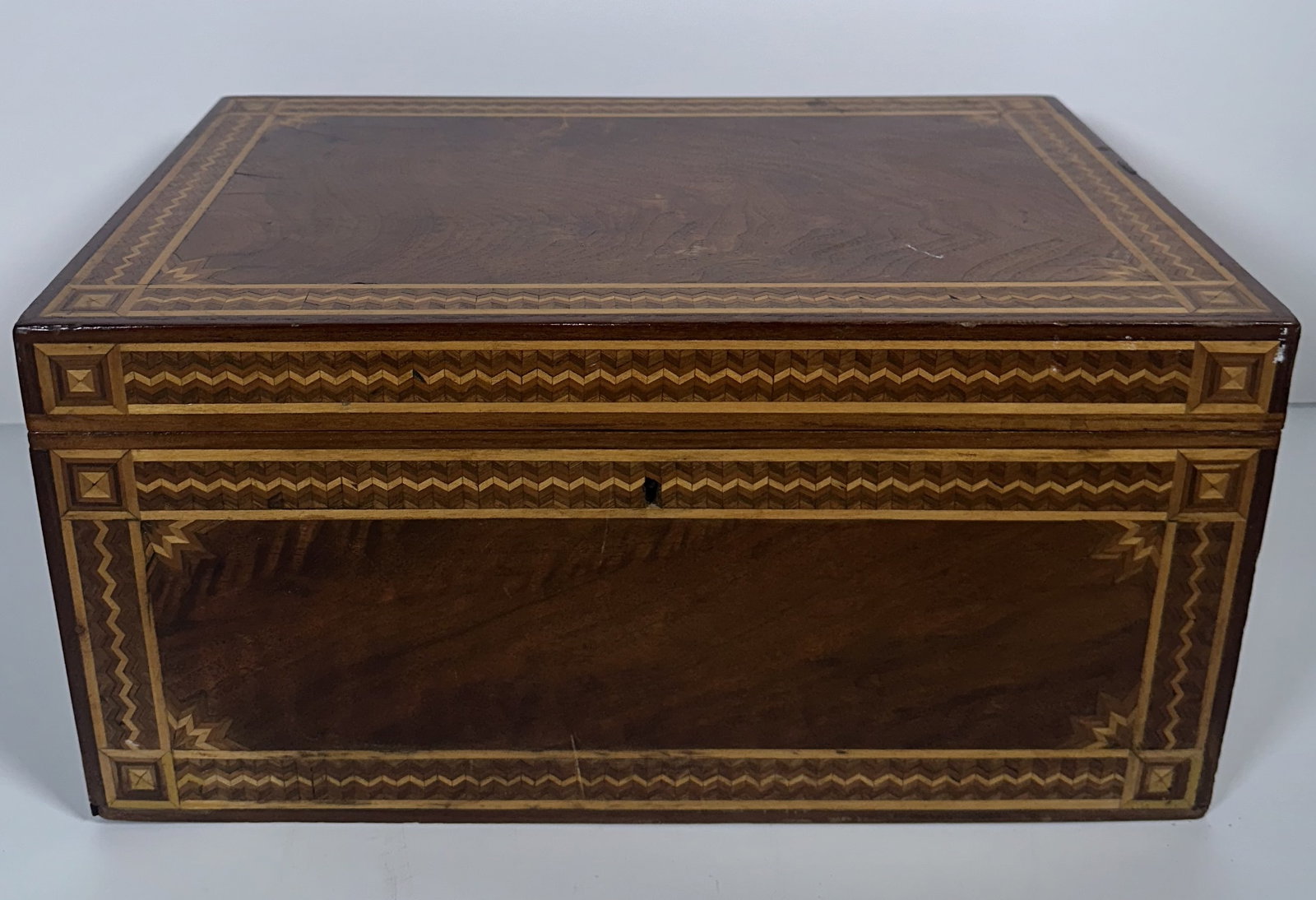 Antique Marquetry Large Jewelry Box (1 of 10)