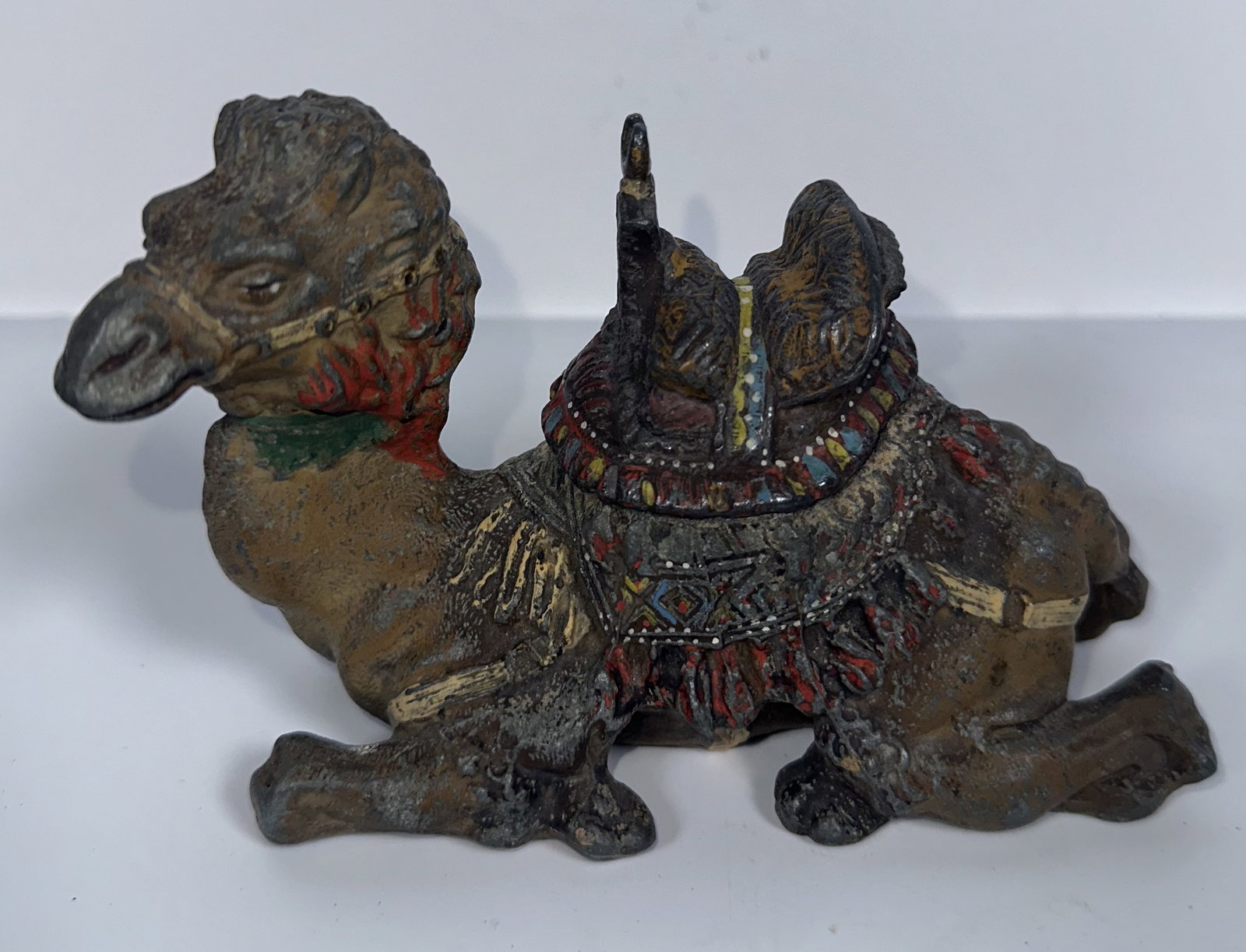Figural Vintage Inkwell Cold Painted Camel (1 of 10)