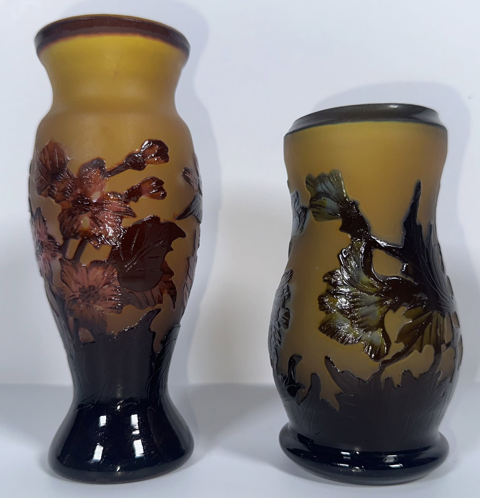 Two Cami Glass Vases Cameo Glass (1 of 6)
