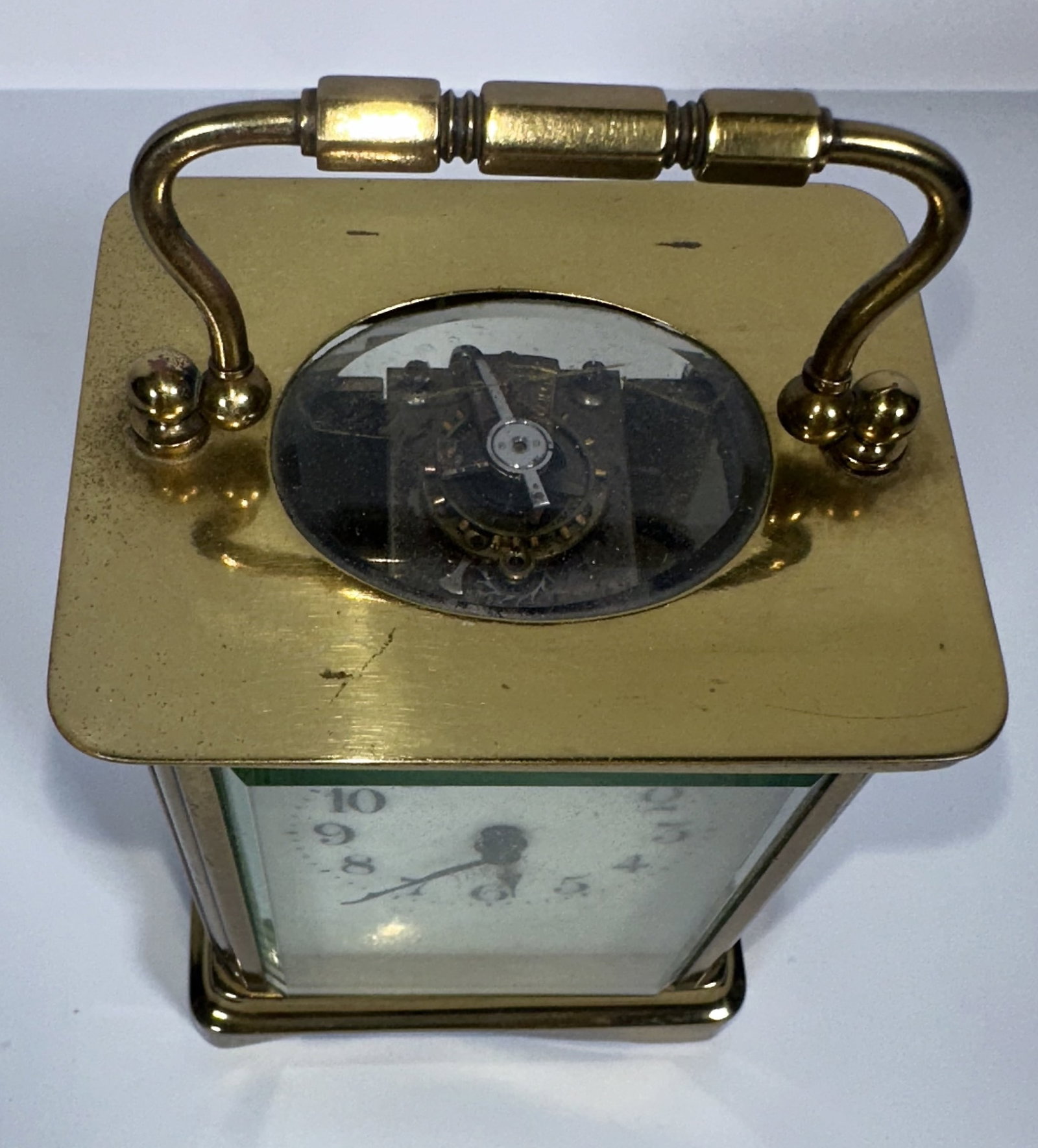Small Carriage Clock Missing one Side Panel - 2