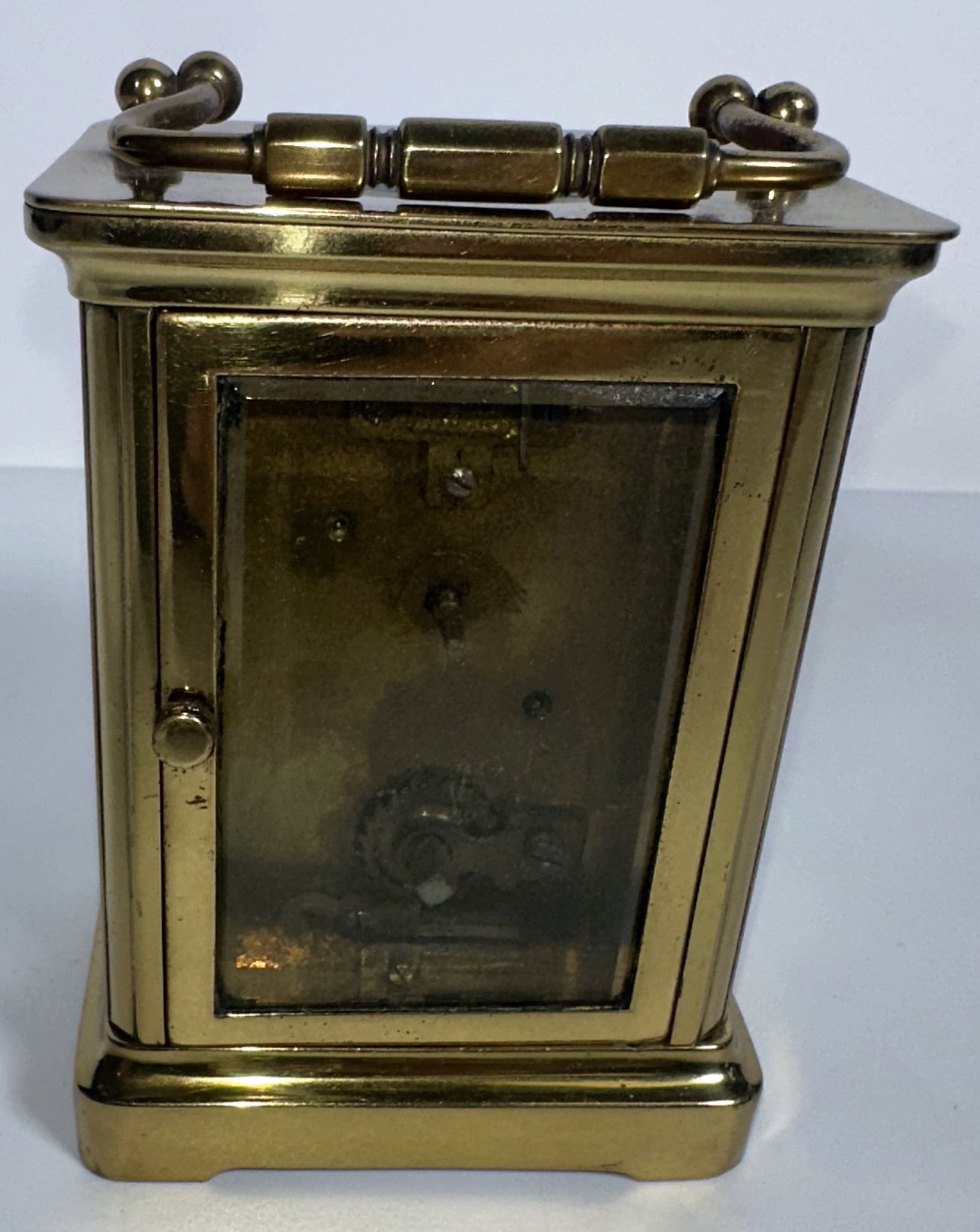 Small Carriage Clock Missing one Side Panel - 4