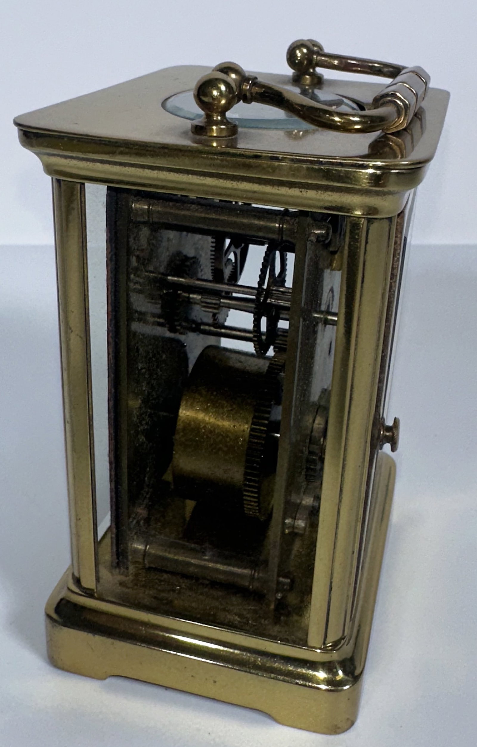 Small Carriage Clock Missing one Side Panel - 6