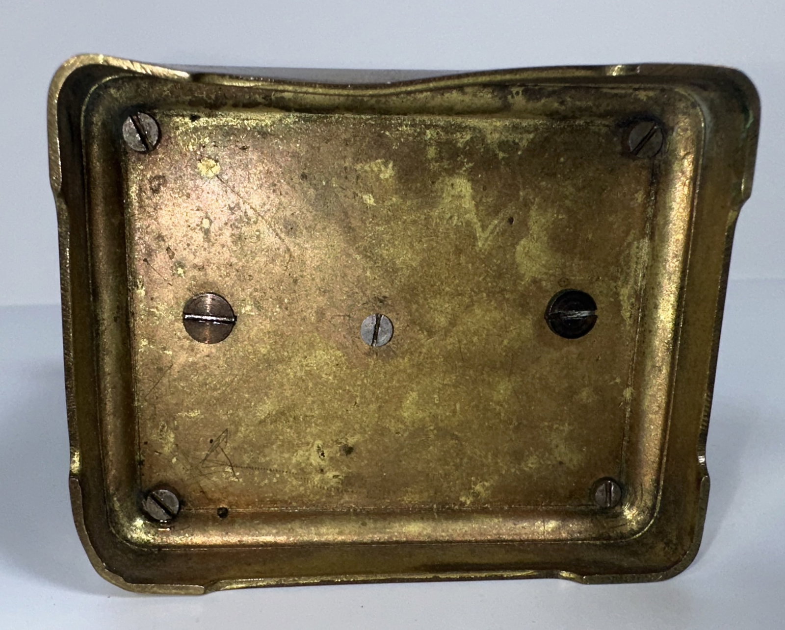 Small Carriage Clock Missing one Side Panel - 7