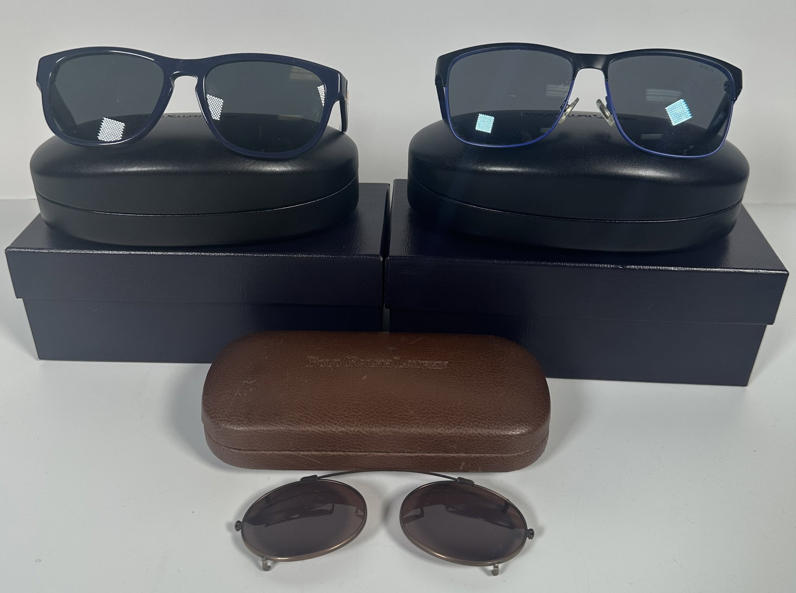 Two Pair Ralph Lauren Sunglasses and a Clip On (1 of 7)