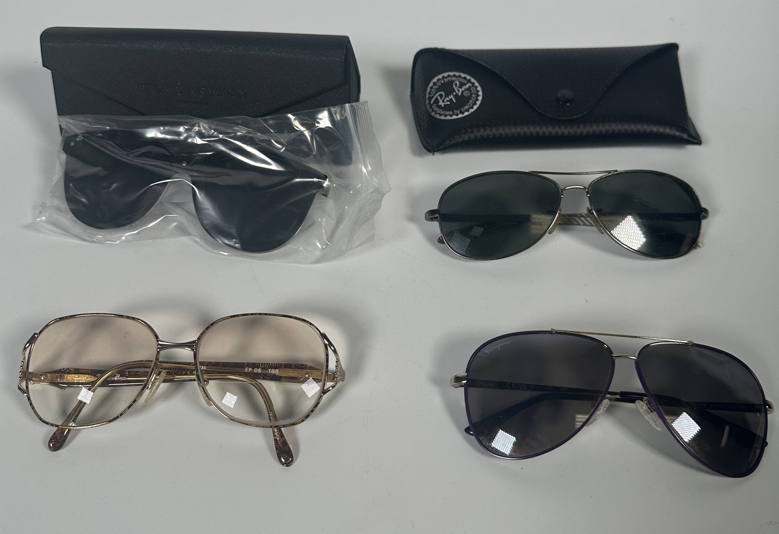 Four Pair Sunglasses/Frames Ferragamo, Pucci, Ray Ban (1 of 9)