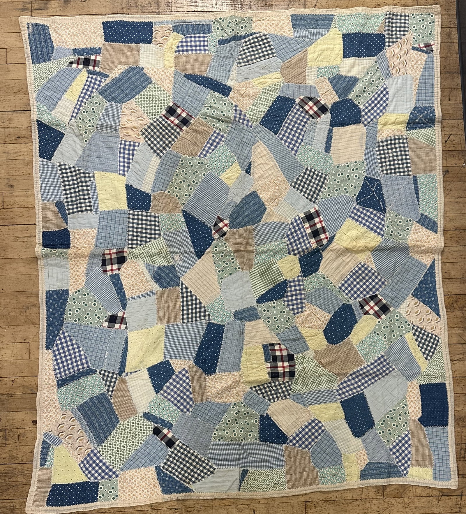 Vintage Patchwork Quilt 69x58 (1 of 7)