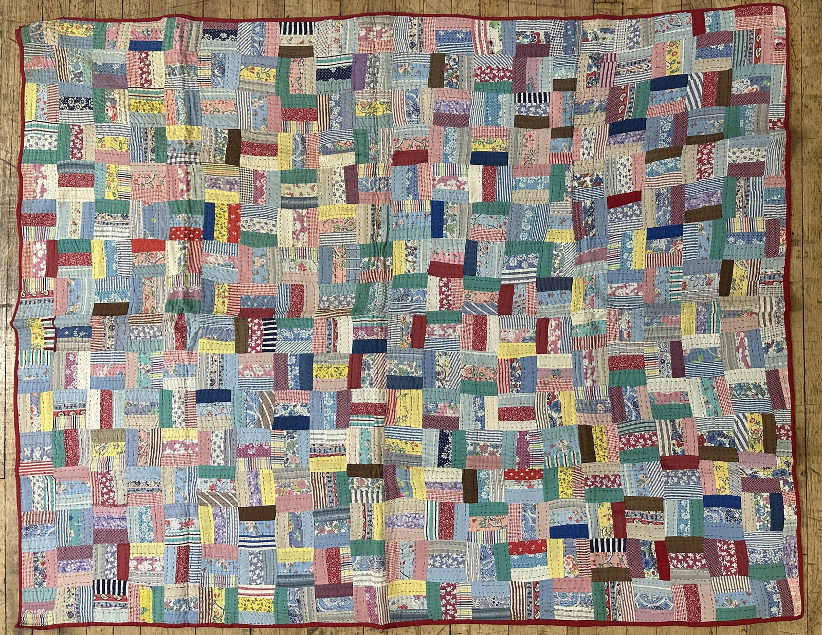 Vintage Patchwork Quilt 62x48 (1 of 7)