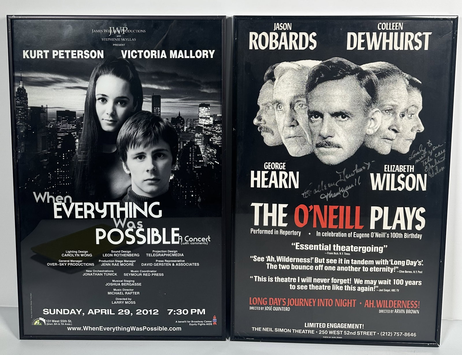 Signed The ONeill Plays Poster and When Everything Was Possible Poster (1 of 7)
