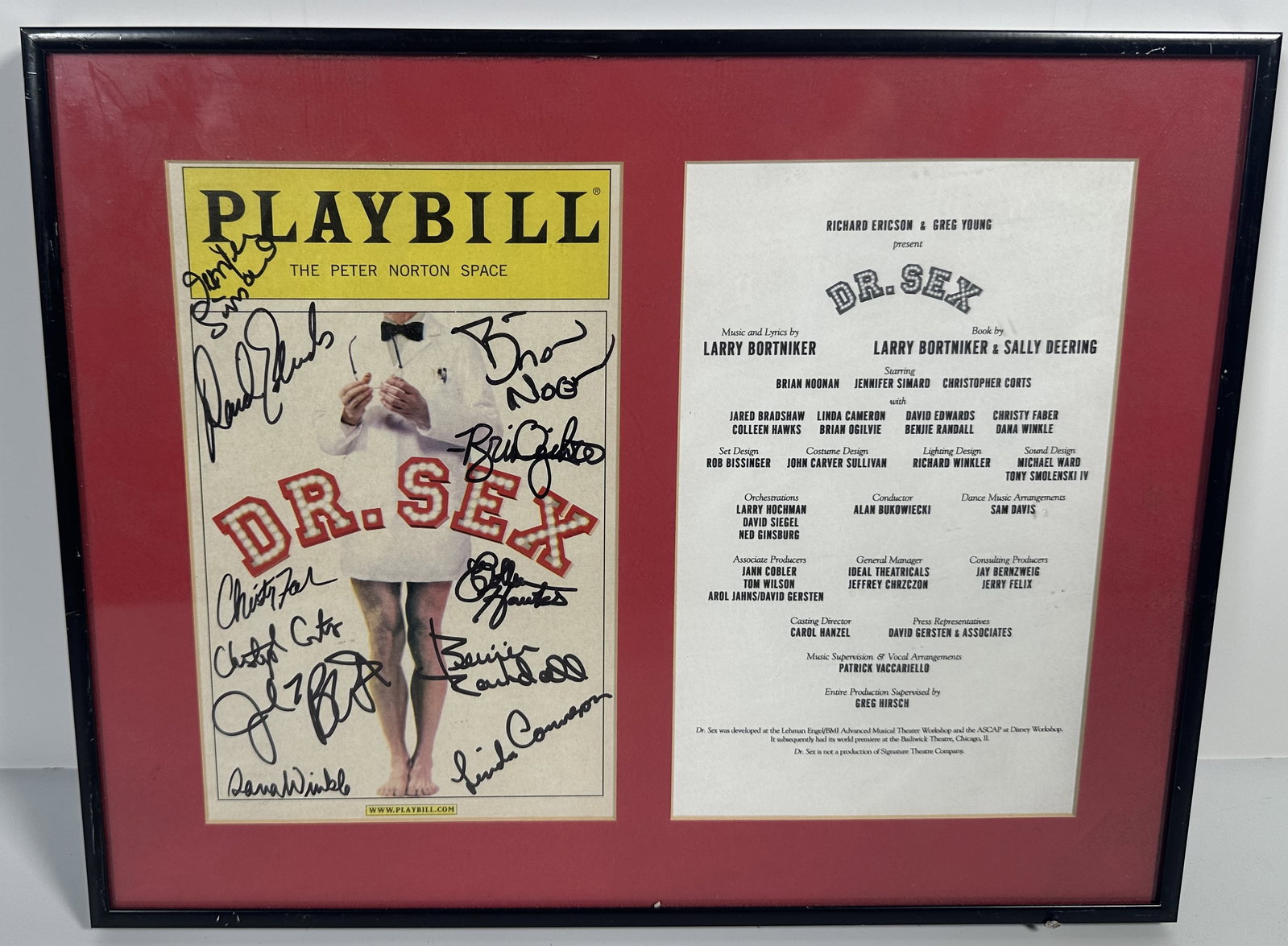 Dr Sex Signed and Framed Playbill (1 of 4)