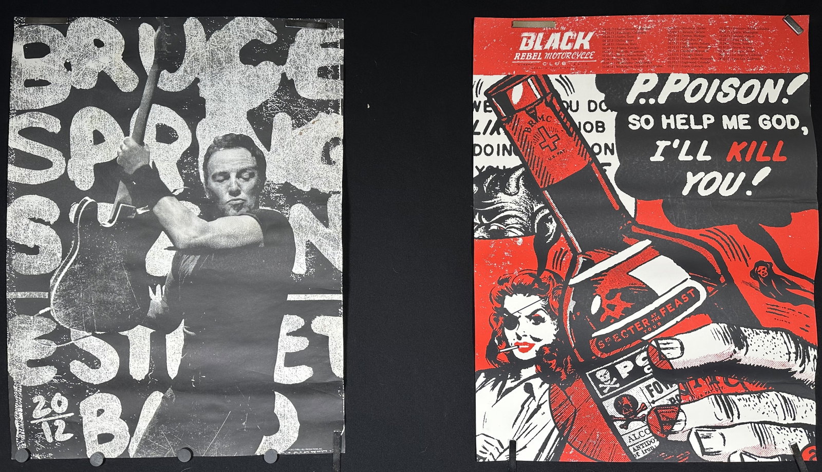 Two Rock Posters Black Rebel Motorcycle Club and Bruce Springsteen (1 of 7)