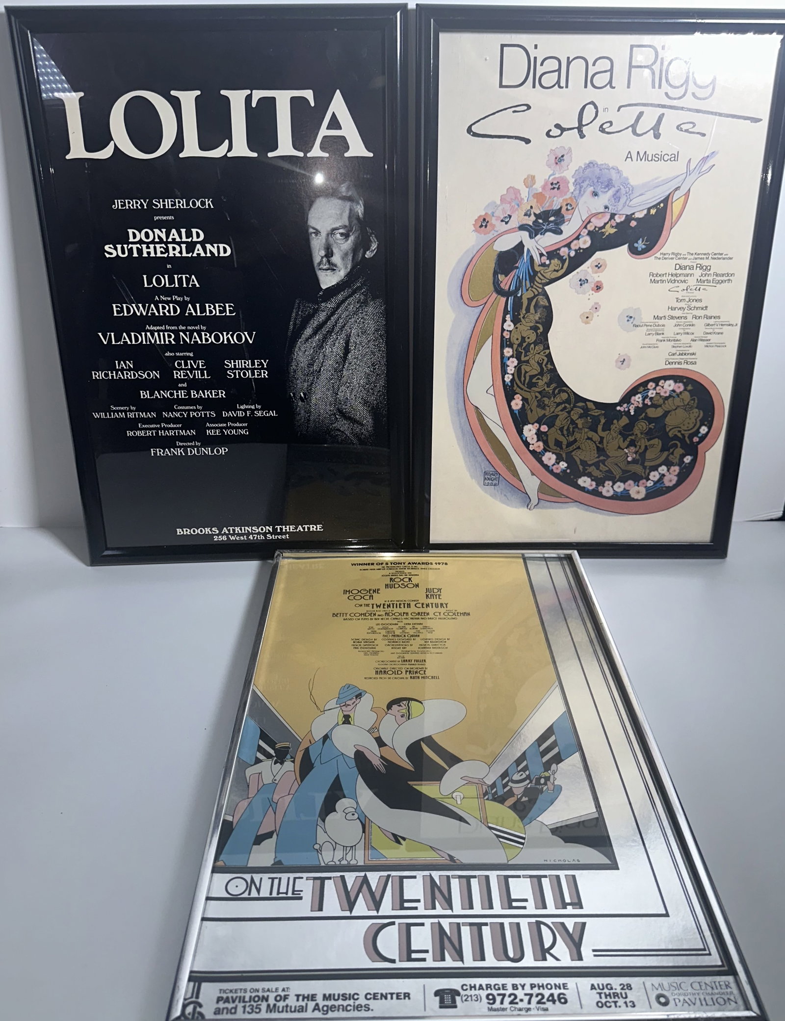 Three Framed NYC Theatre Posters - Lolita, Rock Hudson (1 of 4)