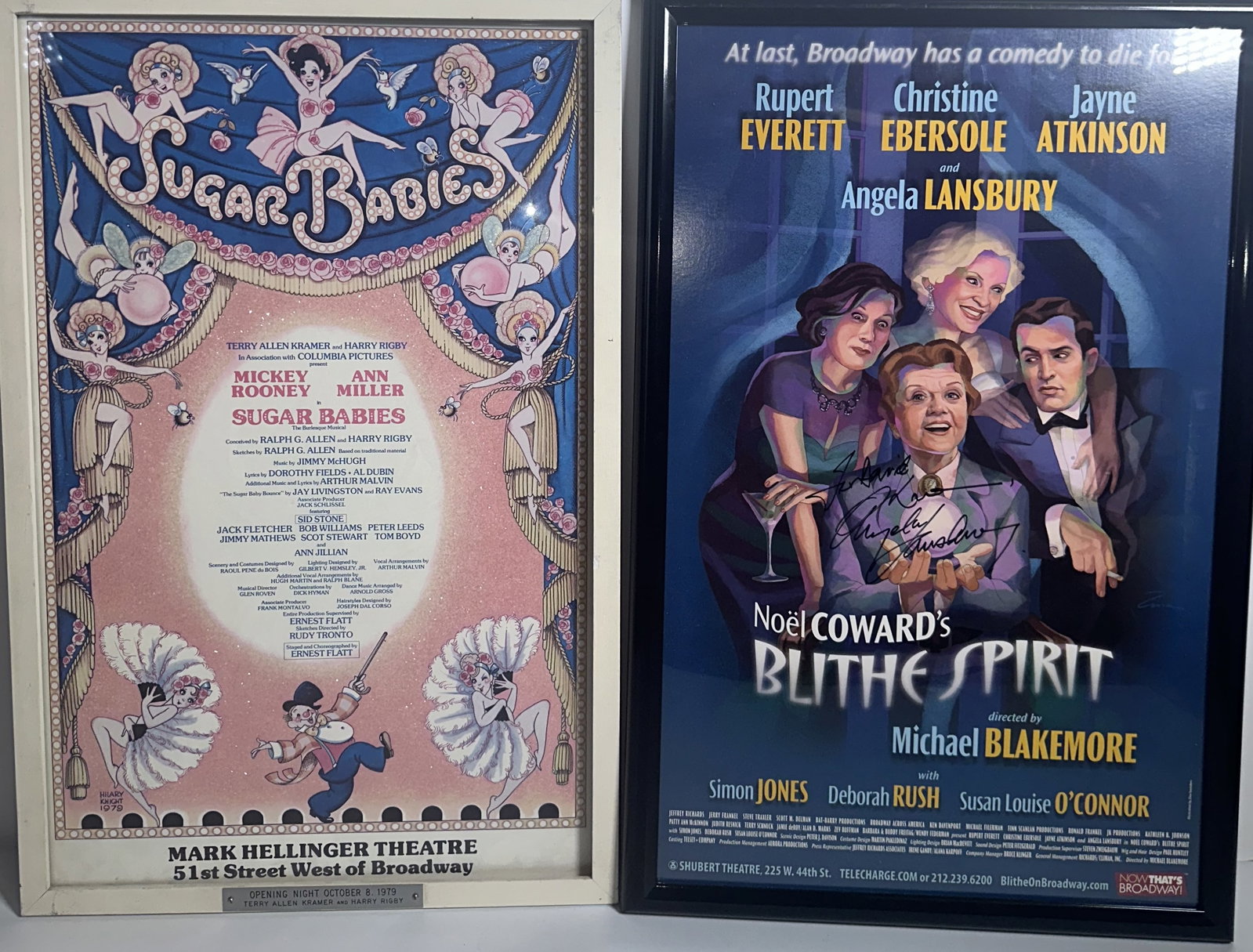Two Framed Broadway Theatre Posters - Signed Angela Lansbury, Opening Night Frame (1 of 4)