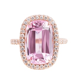 Cocktail Ring with Lavender Kunzite