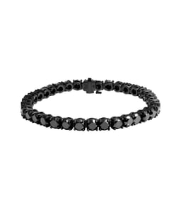 Tennis Bracelet with Black Diamonds