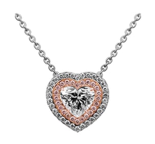 GIA Certified Heart Shape Pendant with 3.01ct Heart Shape Diamond