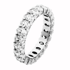 Eternity Band with Oval Diamonds 0.12ct each