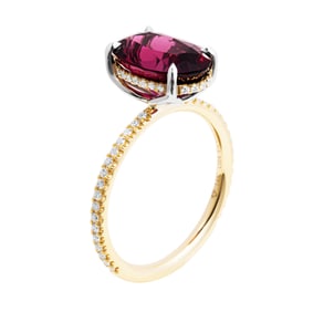 Cocktail Ring with 5.00ct Rhodolite Garnet