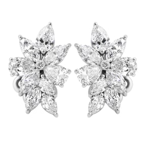 Diamond Cluster Earrings