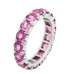 Eternity Band with Pink Sapphires
