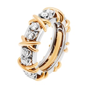 Tiffany & Co. Sixteen Stone in Platinum/Yellow Gold with Diamonds