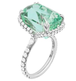 Cocktail Ring with Mint Kunzite