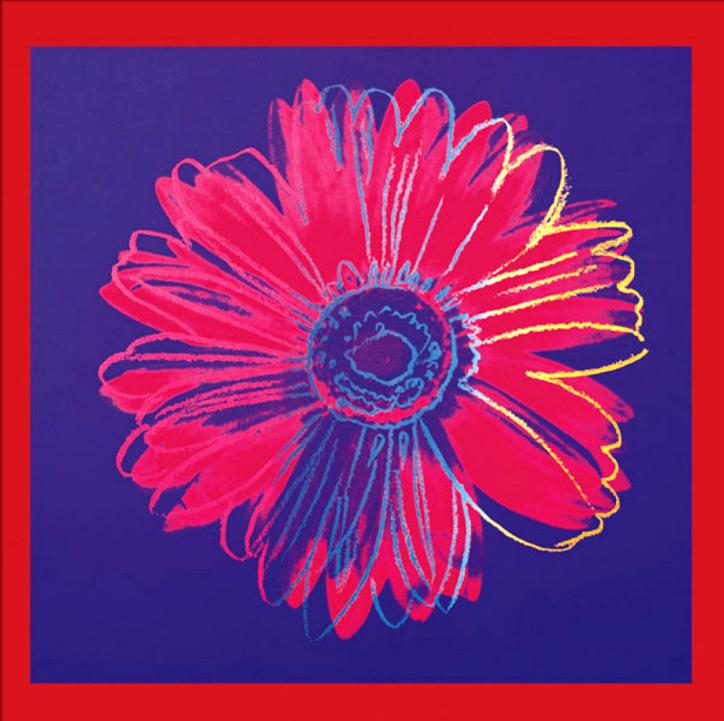 Andy Warhol (After) - Daisy, c.1982 (blue & red); 20" x 20" in (1 of 4)