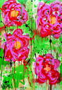 TedyZet -  "Flowers_ PR", vivid abstract, limited edition giclee, COA, 13"x19" in