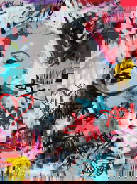 TedyZet - "Graffiti_ Marilyn", Original urban abstract painting, COA, 30"x40"in