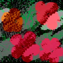 Andy Warhol (After) - Flowers, c.1964 (1 red, 1 yellow, 2 pink); 23,5" x 23,5" in
