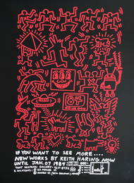 Keith Haring for Emporium Capwell 1985 - 31"x24" in