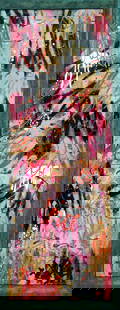 TedyZet - Lines_drawing love A, Original Oil graffiti urban abstract painting, COA, 17"x42" in: Original urban - street art painting on cardboard pad; framed. Title: " Lines_drawing love A"; Year: 2023; Hand signed; Artist: Tadas Zaicikas - TedyZet (b1974); Certificate of Authenticity issue by t