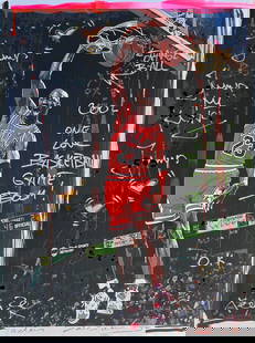 Air Jordan  – 18"x24" – TedyZet – Original painting: Air Jordan18 x 24 inches (approx. 46 x 61 cm)Mixed media: Canon ink, acrylic ink, spray paints, charcoal, glitter, markers on Canon 230GSM art paper.Signed by the artist on the front and back.Year: 20