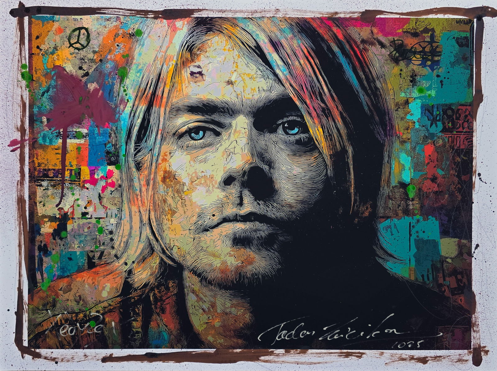 Kurt Unplugged   – 18"x24" – TedyZet – Original painting (1 of 3)