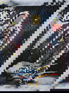 Urban Astronaut – 18"x24" – TedyZet – Original painting: Urban Astronaut18 x 24 inches (approx. 46 x 61 cm)Mixed media: Canon ink, acrylic ink, spray paints, charcoal, glitter, markers on Canon 230GSM art paper.Signed by the artist on the front and back.Yea