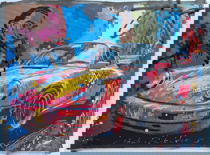 Urban Porsche_ Graffiti 911 #A   – 18"x24" – TedyZet – Original painting: Urban Porsche_ Graffiti 911 #A18 x 24 inches (approx. 46 x 61 cm)Mixed media: Canon ink, acrylic ink, spray paints, charcoal, glitter, markers on Canon 230GSM art paper.Signed by the artist on the fro