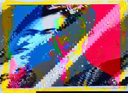 Viva Freda #3 – 18"x24" – TedyZet – Original painting: Viva Freda #318 x 24 inches (approx. 46 x 61 cm)Mixed media: Canon ink, acrylic ink, spray paints, charcoal, glitter, markers on Canon 230GSM art paper.Signed by the artist on the front and back.Year: