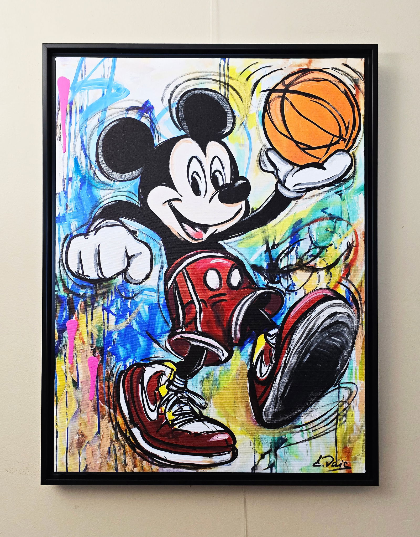 Elena Vaisman – "Mickey Mouse 3", Original Painting on Canvas, 18x24 in (45.7 × 61 cm), 2025 (1 of 3)