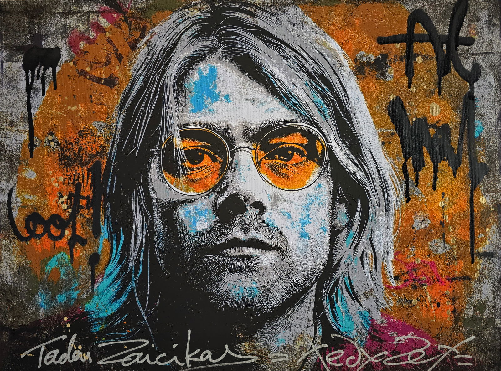 Nirvana Reborn – 18"x24" – TedyZet – Original Mixed Media on Canvas (1 of 3)