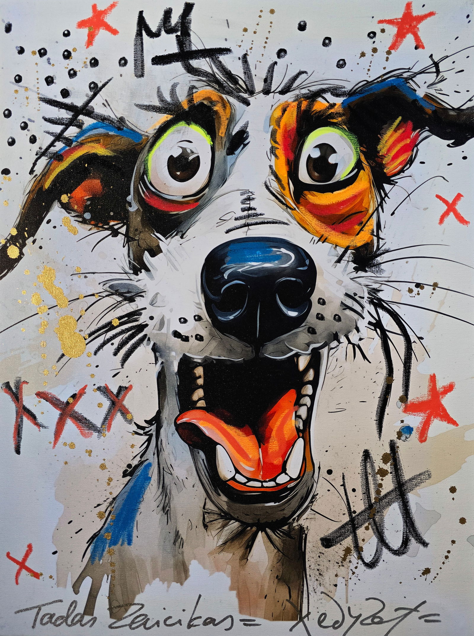 Sacred Bark – 18"x24" – TedyZet – Original Mixed Media on Canvas (1 of 3)