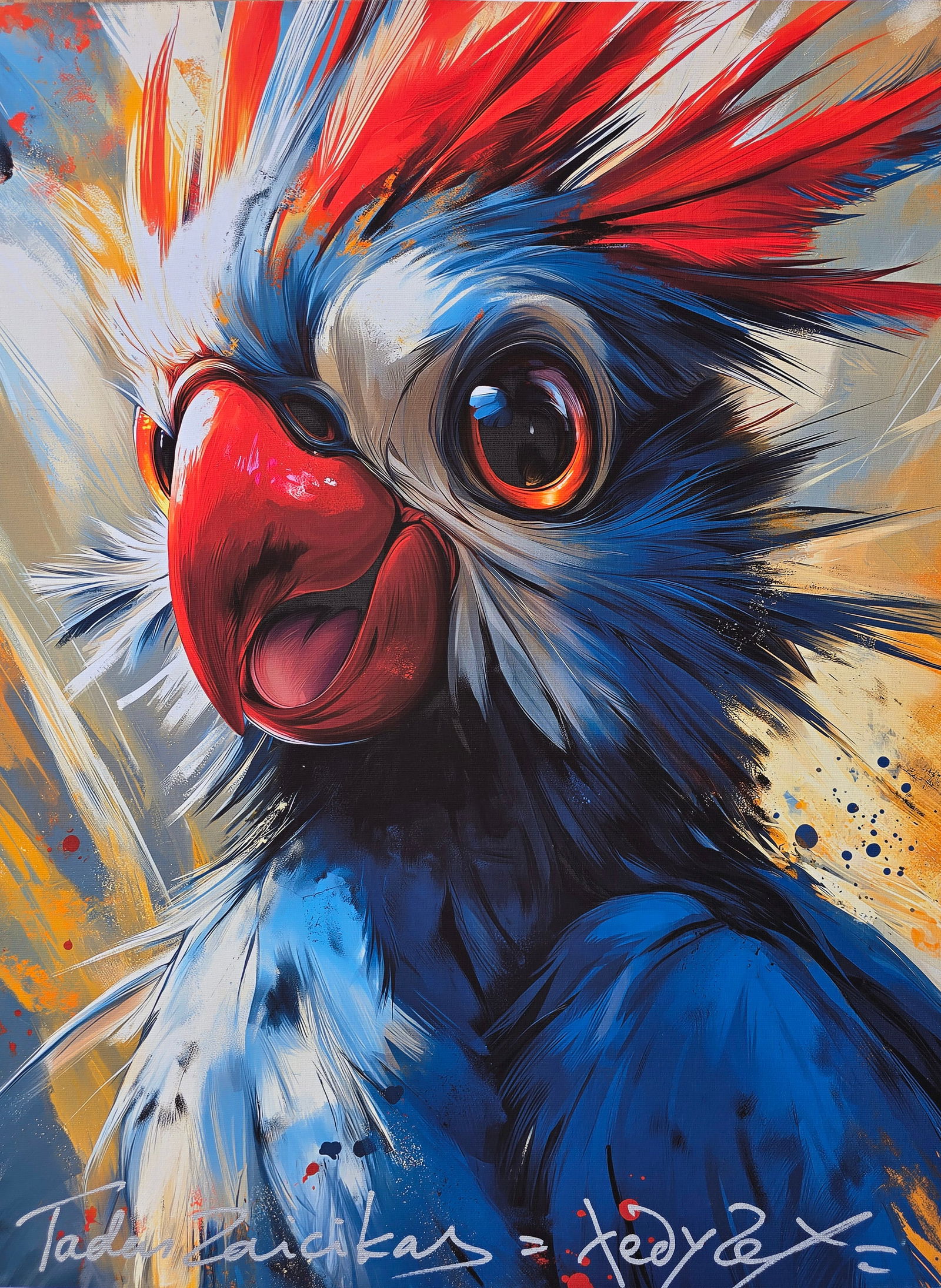 Wild Spark #1 – 18"x24" – TedyZet – Original Mixed Media on Canvas (1 of 3)