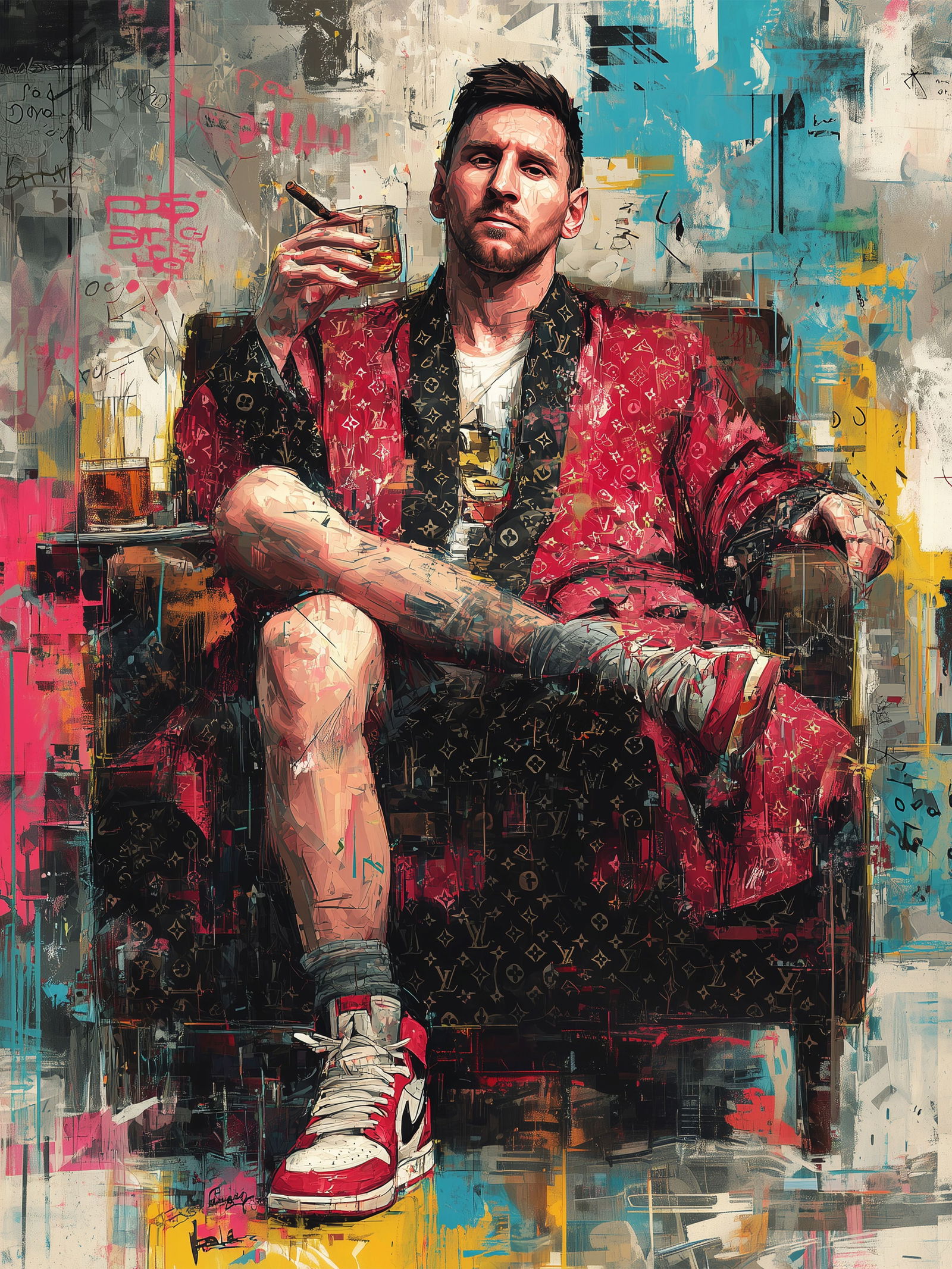 After the Applause – 18"x24" – TedyZet – Original mixed media work on paper (1 of 4)